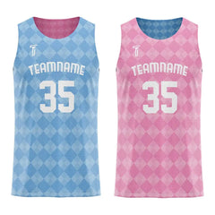 Checkerboard Custom Reversible Basketball Jersey