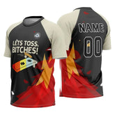 Lets Toss Fire Custom Cornhole Jersey