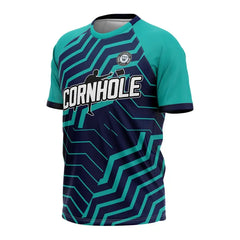 Zigzag Maze Custom Cornhole Jersey