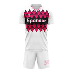 Custom Diamond Gradient Team Soccer Jersey Uniform Set