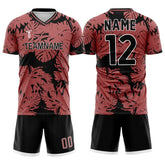 Custom Red Leaves Team Soccer Jersey Uniform Set