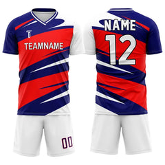 Custom Interlaced Team Soccer Jersey Uniform Set