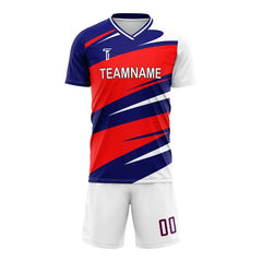Custom Interlaced Team Soccer Jersey Uniform Set