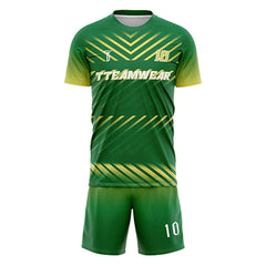 Pioneer Custom Team Adult Youth Green Soccer Jersey Set
