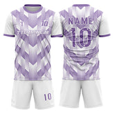 Dynamic Stripes Custom Team Adult Youth Violet Soccer Jersey