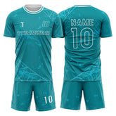 Spider Webs Custom Team Adult Youth Blue Soccer Jersey Set