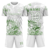 Dragon Custom Team Adult Youth White Soccer Jersey Set