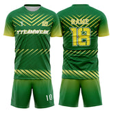 Pioneer Custom Team Adult Youth Green Soccer Jersey Set