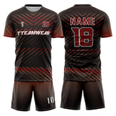 Pioneer Custom Team Adult Youth Dark Red Soccer Jersey Set