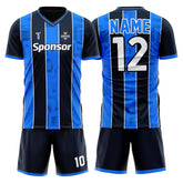 Harbor Stripe Custom Team Soccer Jersey Set