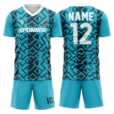 Geometric Custom Team Soccer Jersey Set