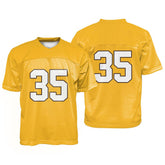 Custom Cyber Yellow Oversized Football Jersey Street Fashion T-shirt - Tteamwear