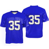 Custom Azure Oversized Football Jersey Street Fashion T-shirt - Tteamwear