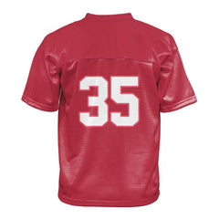 Custom Crimson Oversized Football Jersey Street Fashion T-shirt