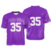 Custom Violet Oversized Football Jersey Street Fashion T-shirt