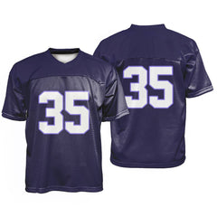 Custom Indigo Oversized Football Jersey Street Fashion T-shirt