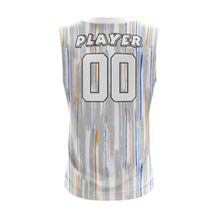Brush Lines Compression 7V7 Flag football Jersey 3D back
