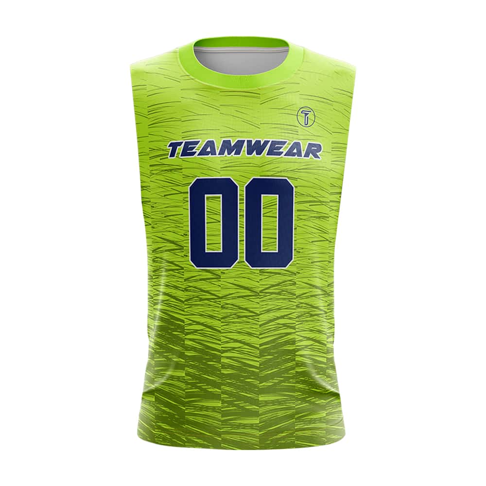 Lime Matrix Compression 7V7 Flag football Jersey 3D front