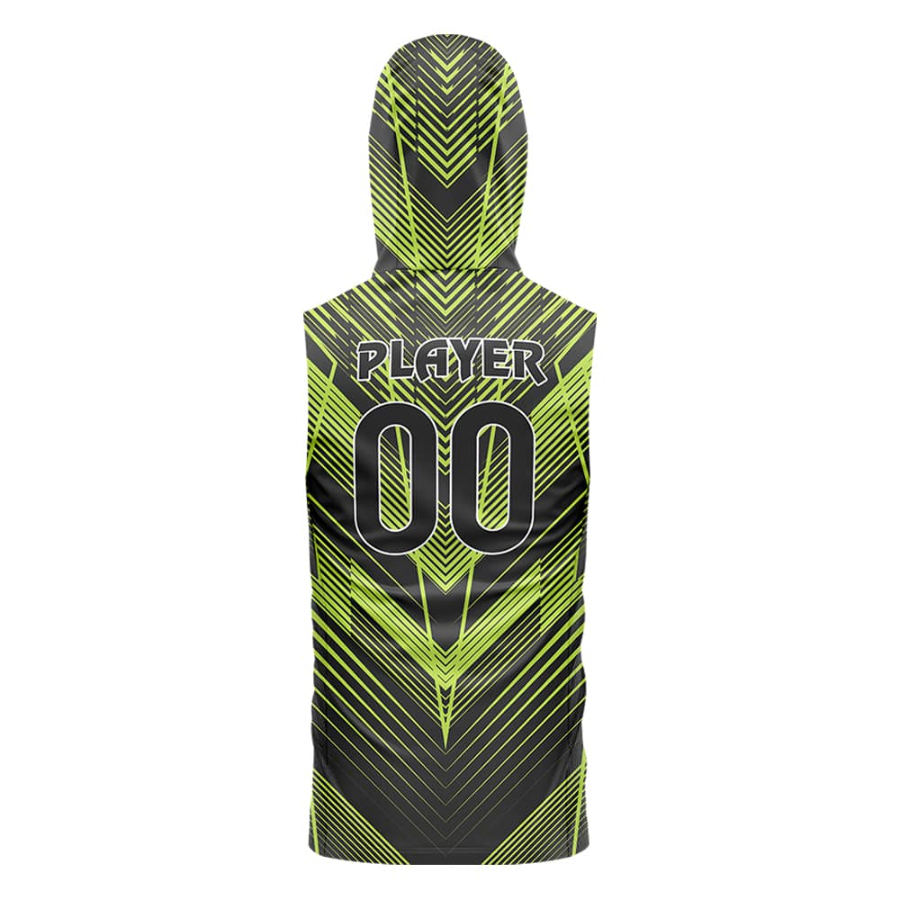 Pioneer Hooded Compression 7V7 Flag football Jersey 3D back