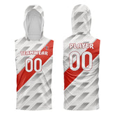 Garnet Slash Hoodie Compression 7V7 Flag football Jersey 3D effect