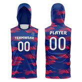 Patriot Band Hooded Compression 7V7 Flag football Jersey 3D effect