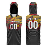 Halo Stripe Hooded Compression 7V7 Flag football Jersey 3D effect