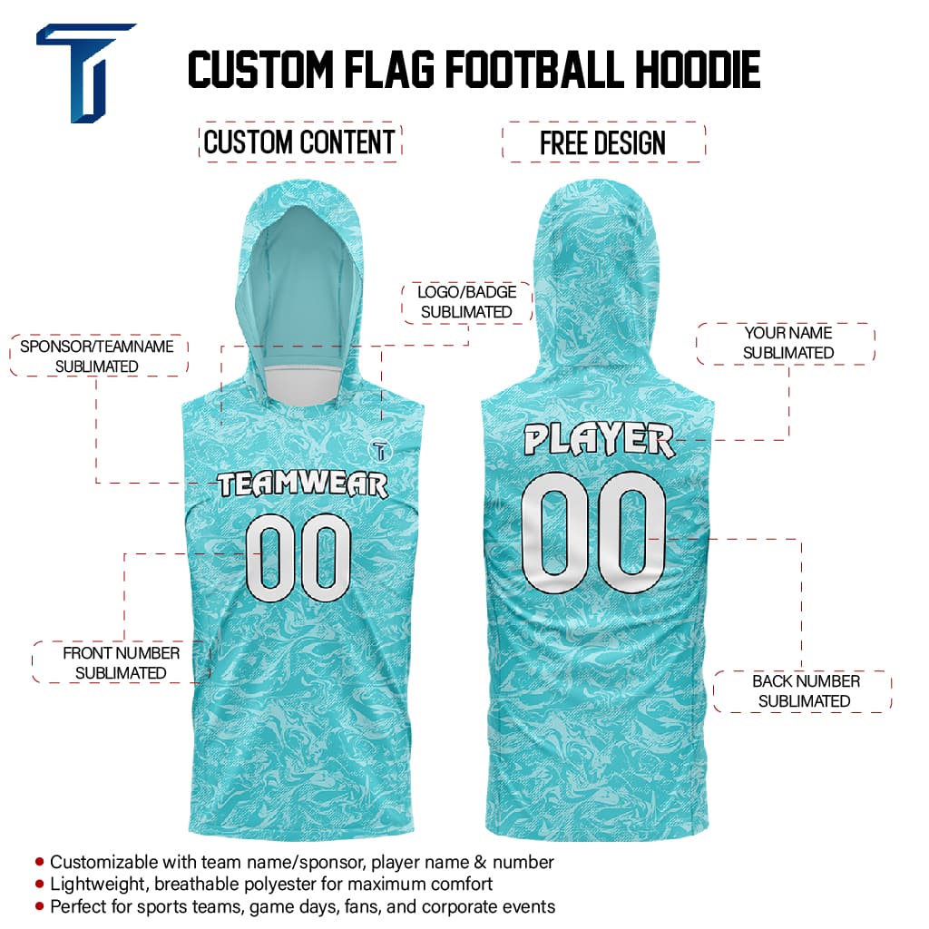 Storm Hoodie Compression 7V7 Flag football Jersey custom content