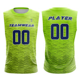 Lime Matrix Compression 7V7 Flag football Jersey 3D effect
