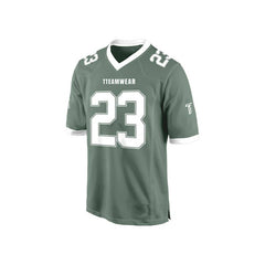 Custom Sage-White Authentic Football Jersey