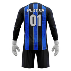 Custom Harbor Stripe Soccer Goalkeeper Jersey Set