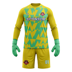 Custom Equinox Band Soccer Goalkeeper Jersey Set