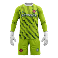 Custom Jungle Pulse Soccer Goalkeeper Jersey Set