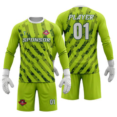Custom Jungle Pulse Soccer Goalkeeper Jersey Set