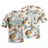 Custom Tacos Full Button Mexico Baseball Jersey