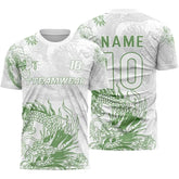 Dragon Custom Team Adult Youth White Soccer Jersey