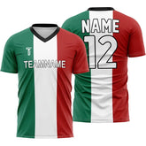 Custom Mexico Flag Team Soccer Jersey