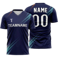 Custom Blue Aurora Team Soccer Jersey