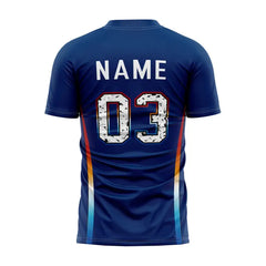 Iridescent Custom Team Adult Youth Blue Soccer Jersey
