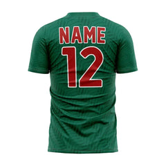 Custom Green Herringbone Mexico Soccer Jersey