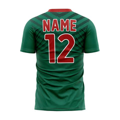 Custom Green Chevron Mexico Soccer Jersey