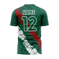 Custom Green Red-White Mexico Soccer Jersey