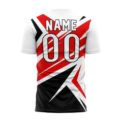 Custom Red Black Team Soccer Jersey