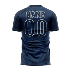 Custom Blue Leaves Team Soccer Jersey