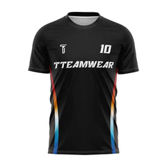 Iridescent Custom Team Adult Youth Black Soccer Jersey