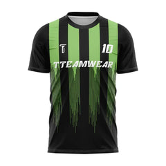 Green Stripes Custom Team Adult Youth Soccer Jersey