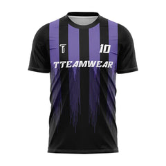 Violet Stripes Custom Team Adult Youth Soccer Jersey