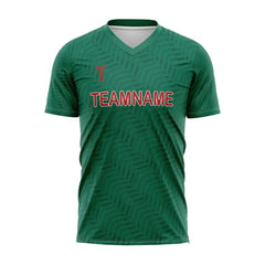 Custom Green Herringbone Mexico Soccer Jersey