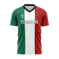 Custom Mexico Flag Team Soccer Jersey