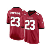Custom Maroon-White Authentic Football Jersey