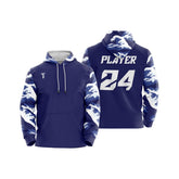 Custom Waves Loose-Fit Pullover Hoodie Sweatshirt